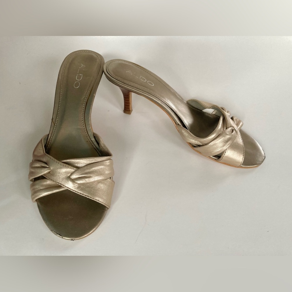 Kitten Heel Aldo Slides
